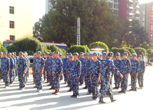  石家莊鐵路技校2017年新生軍訓 學校圖片 第4張