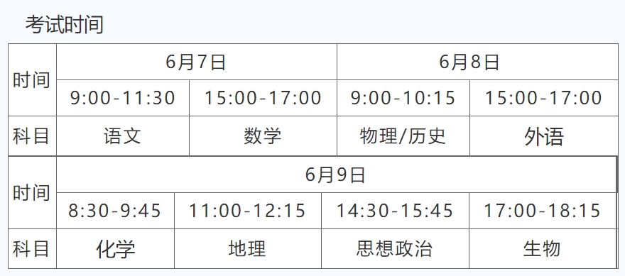 河北2024年高考時間什么時候？考幾天？ 河北2024年高考時間什么時候？考幾天？ 常見問題